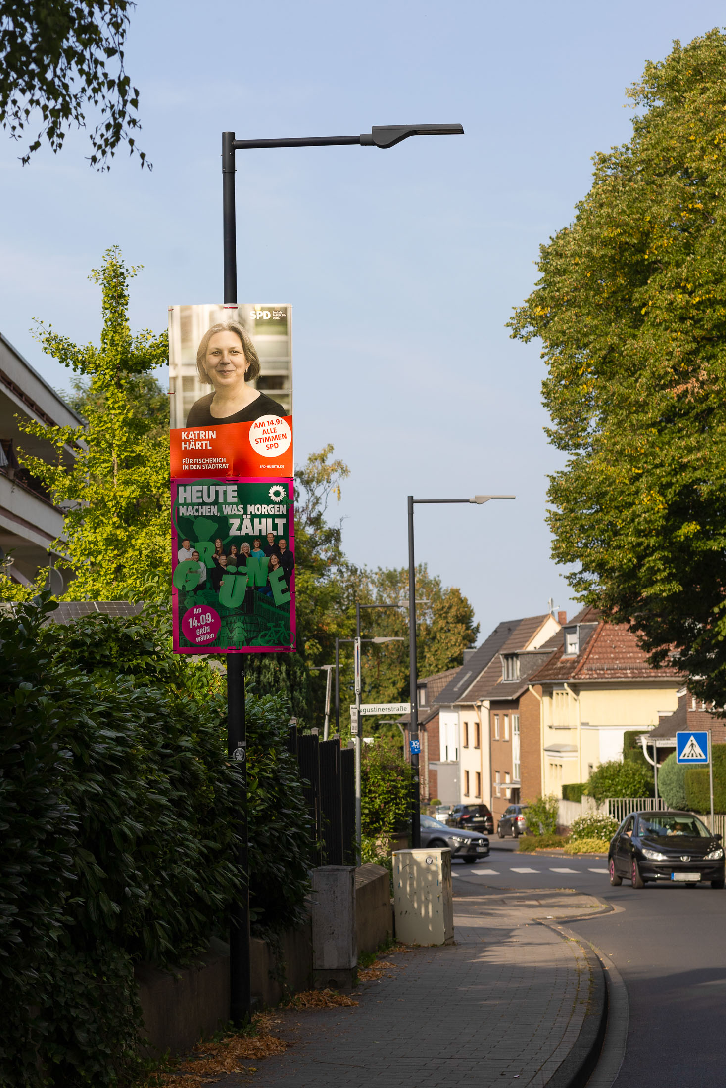 Wahlplakat im Straßenbild